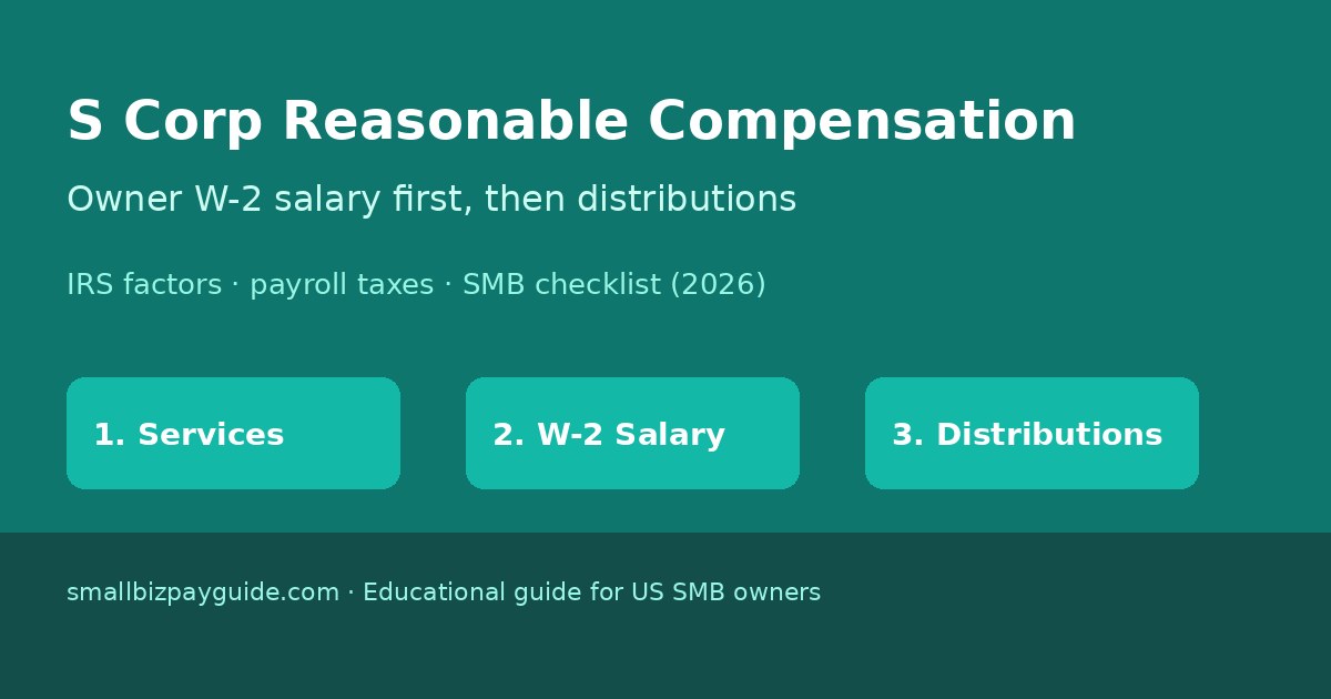 S Corp Reasonable Compensation: Owner Salary vs Distributions (2026)